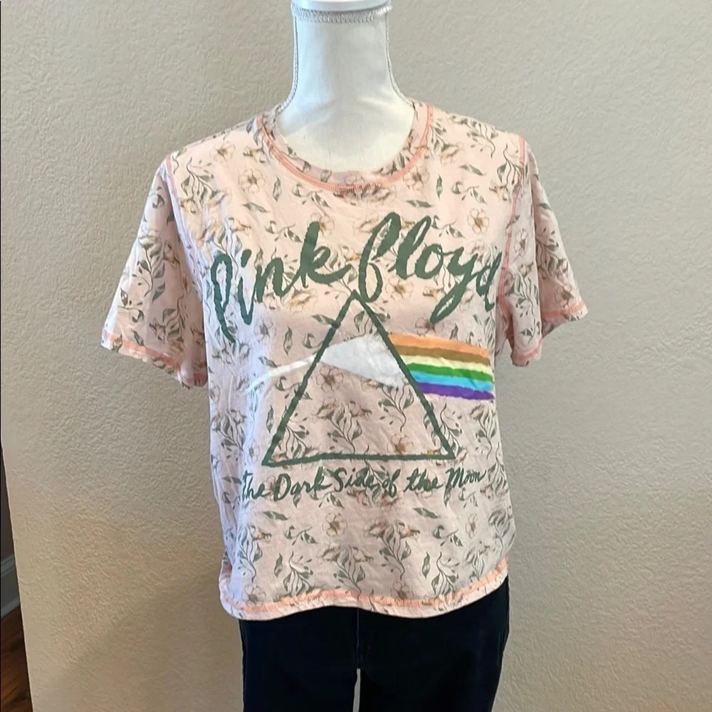 Pink Floyd Pink Short Sleeve Tee with Graphic Design